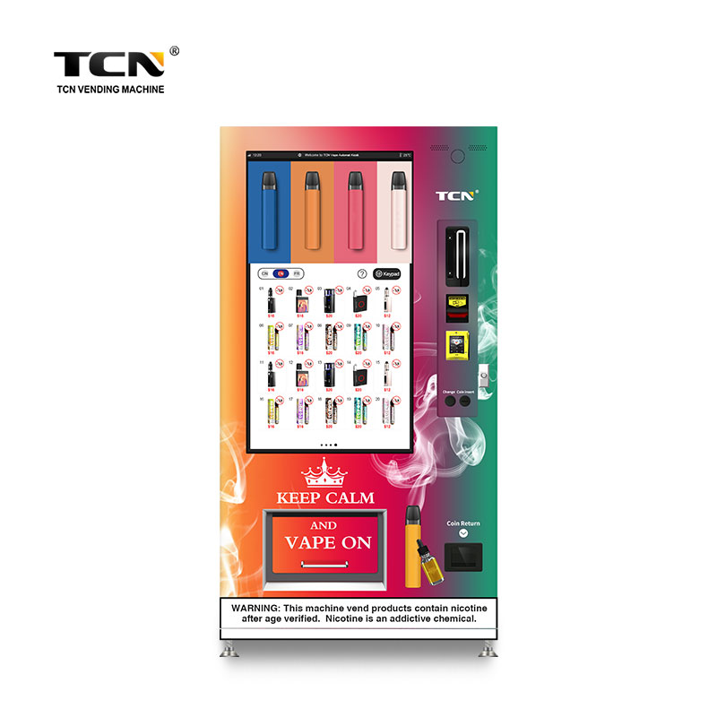 TCN-D900-7C(49SP) TCN Touch Screen E-Cigarette CBD Vape vending machine with age verification