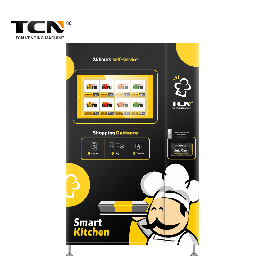 TCN-CFM-4C(H32) OEM/ODM automatic fast food breakfast rice lunch box vending machine for sale