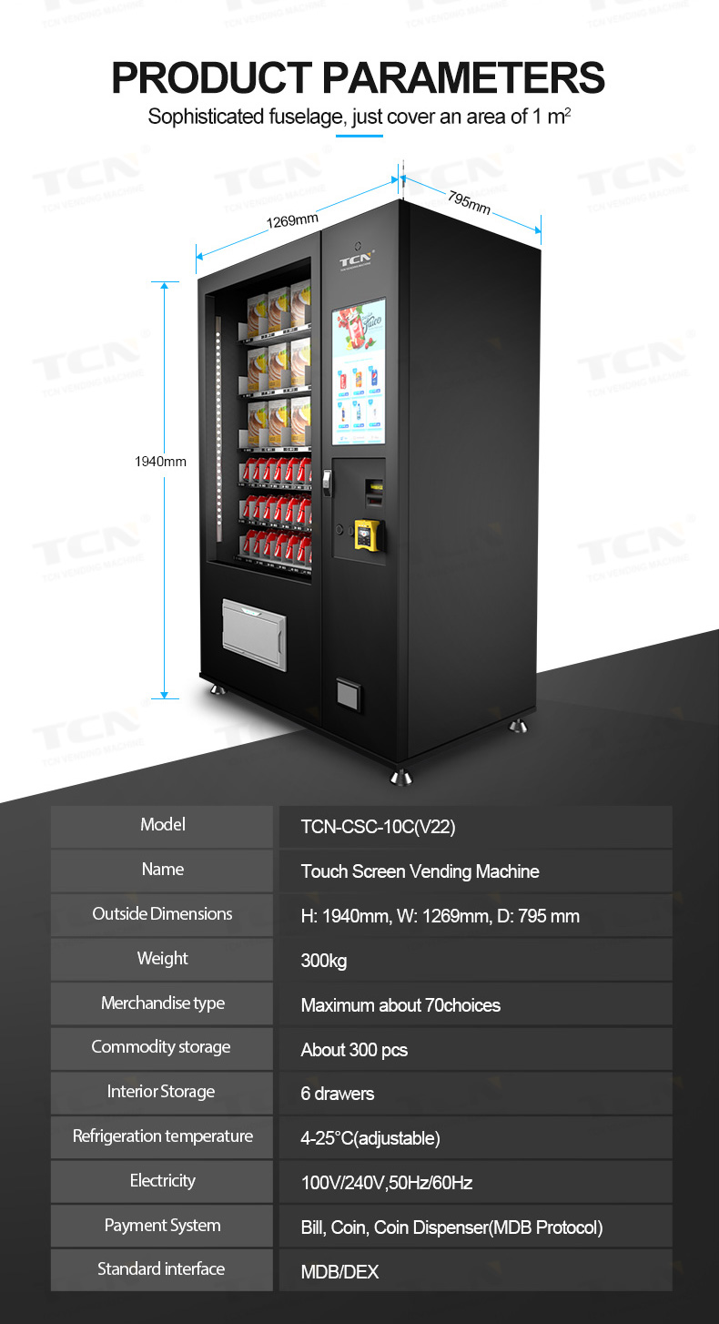 Vending Machinesnack Vending Machinedrink Vending Machine Tcn 6689