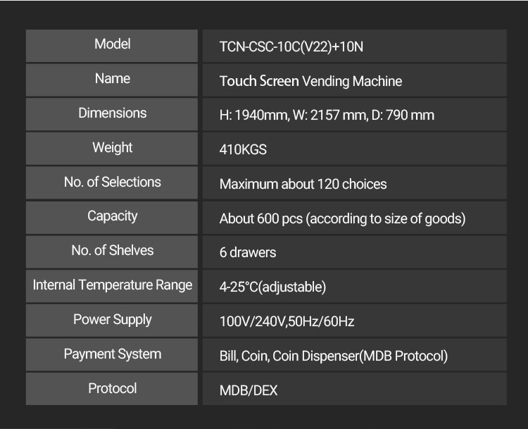 Machine Specification