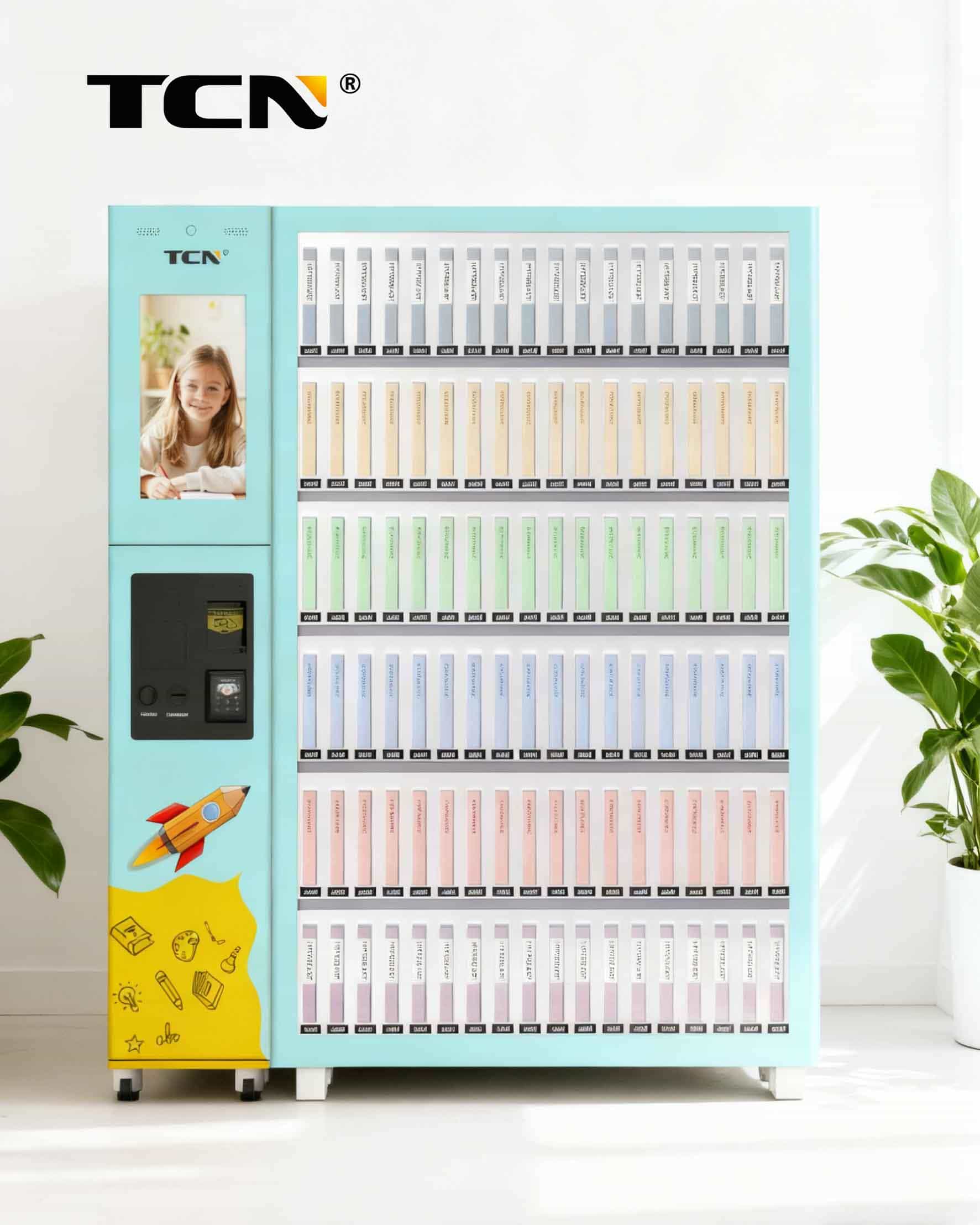 TCN બુક લોકર વેન્ડિંગ મશીન