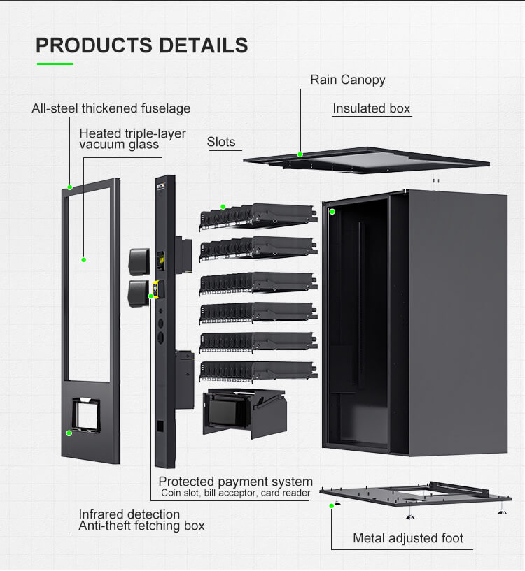 Estructura interna de alto rendimiento con vidrio al vacío de triple capa para un aislamiento térmico superior.