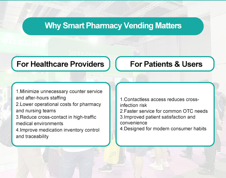 Interior de máquina expendedora de farmacia TCN 24/7 con estantes ajustables de alta capacidad.