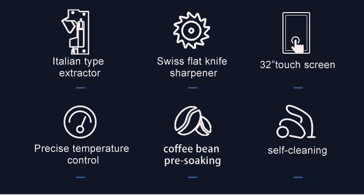 Características principales de la máquina expendedora de café helado TCN-NCF-8N(V22)